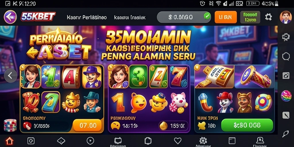 Screenshot utama dari gameplay seru di 55KBET yang menggambarkan keseruan permainan Kasino.