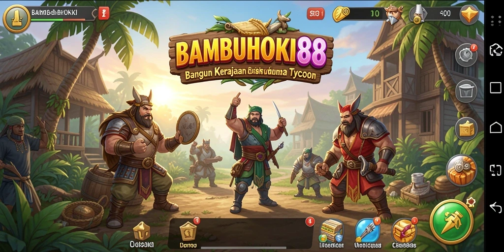 Tangkapan layar menarik dari gameplay dunia Tycoon dalam BAMBUHOKI88.