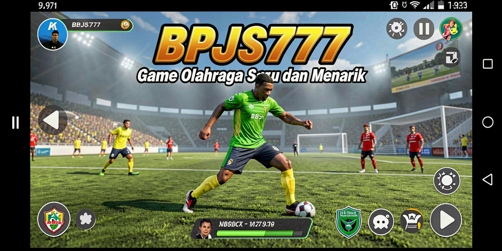 Tampilan gameplay seru BPJS777 saat pertandingan olahraga.