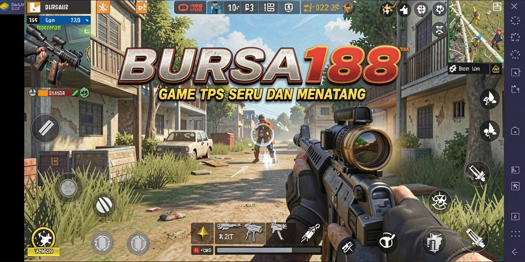 Tampilan gameplay aksi intens dalam BURSA188.