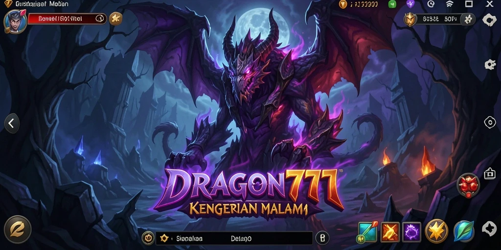 Tampilan gameplay yang menegangkan dan penuh kegelapan dari DRAGON777.