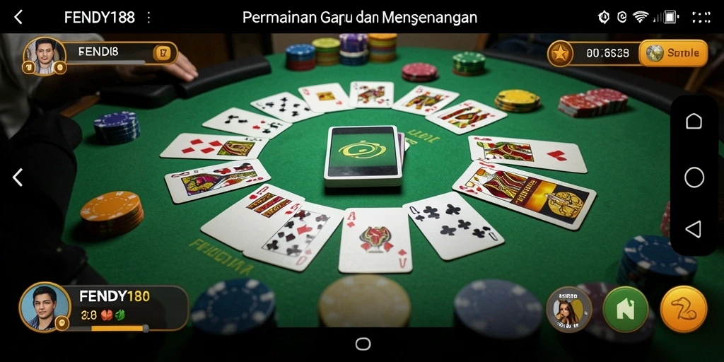 Tampilan gameplay Gaple yang menarik dan interaktif di FENDY188.