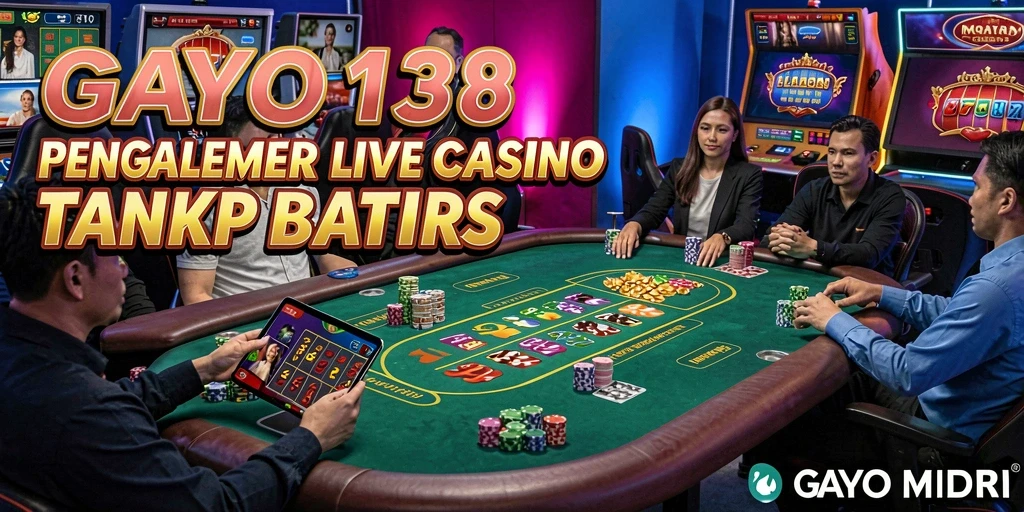 Screenshot gameplay GAYO138 dengan dealer langsung yang profesional dan interaktif.