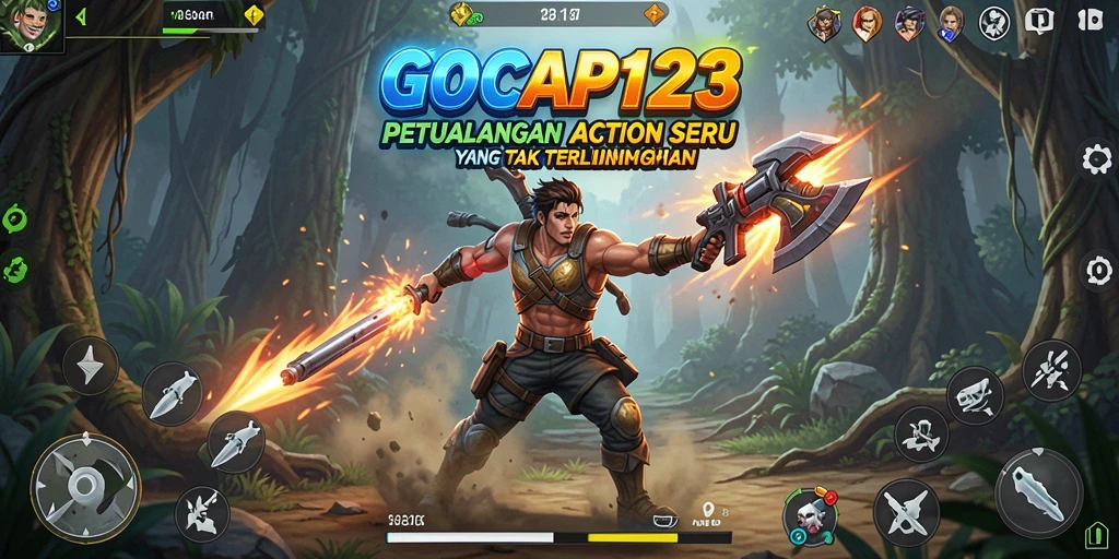 Tangkapan layar GOCAP123 menampilkan aksi menegangkan dalam pertempuran.