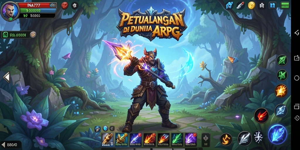 Tangkapan layar dari gameplay seru di dunia ARPG.