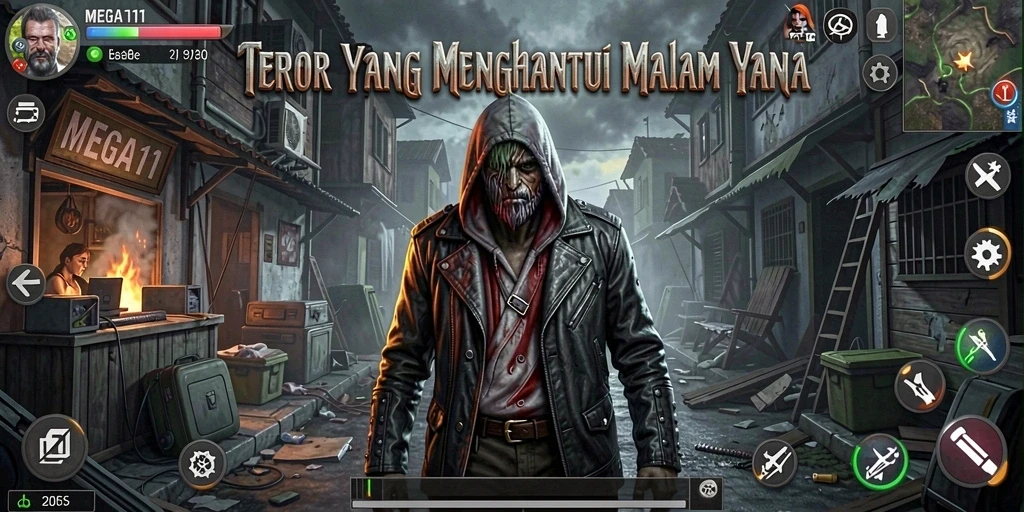 Gameplay mendebarkan di dunia misterius MEGA111.