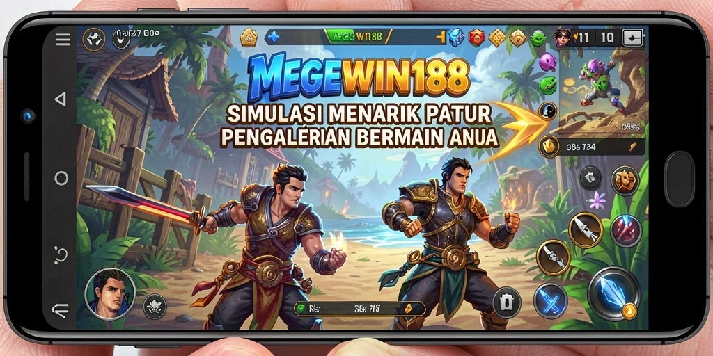 Screenshot gameplay MEGEWIN188 yang menunjukkan proses simulasi yang menarik.