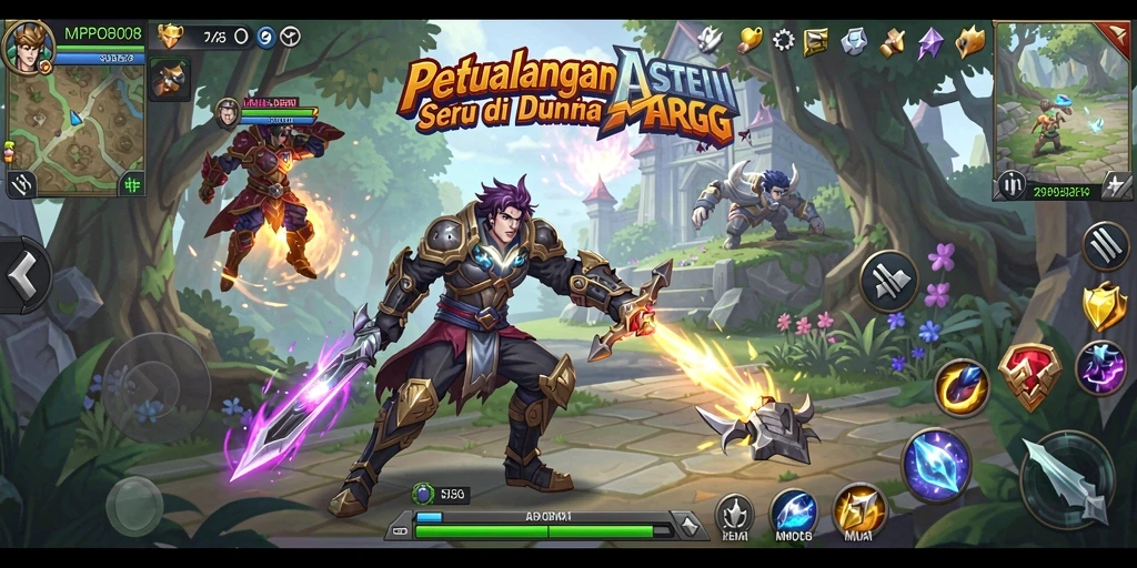 Tangkapan layar MPO08 menunjukkan aksi pertempuran seru dalam gameplay ARPG.