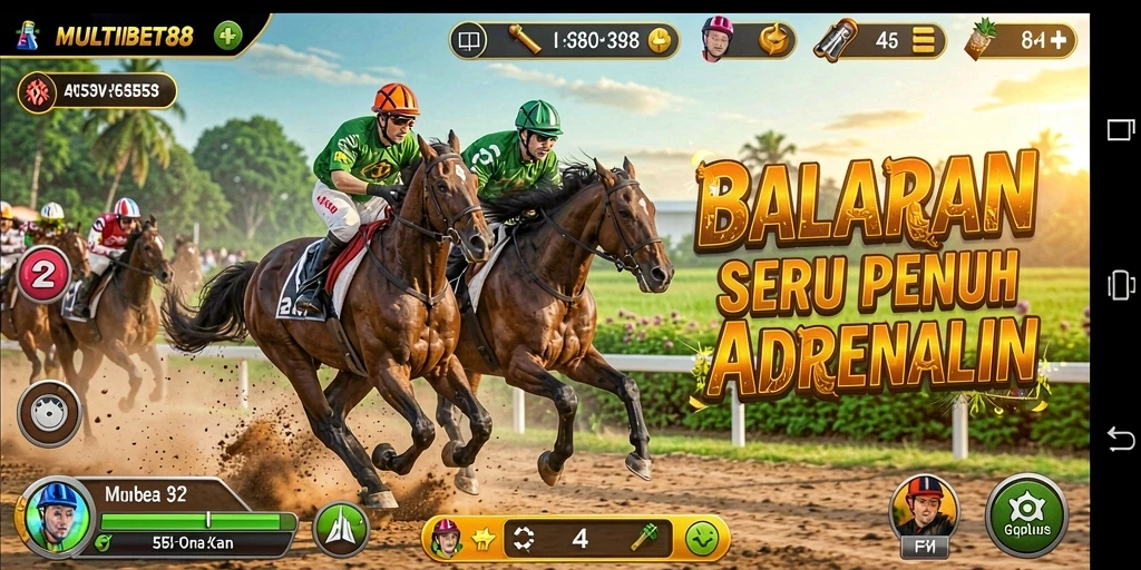 Gameplay Racing yang mendebarkan di MULTIBET88.