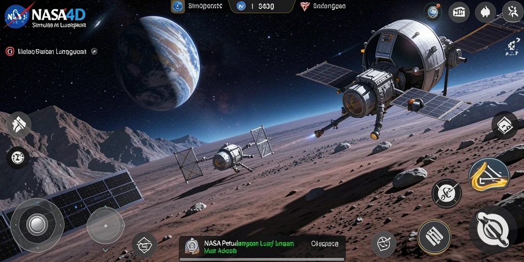 Tampilan gameplay NASA4D dengan eksplorasi luar angkasa yang menakjubkan.