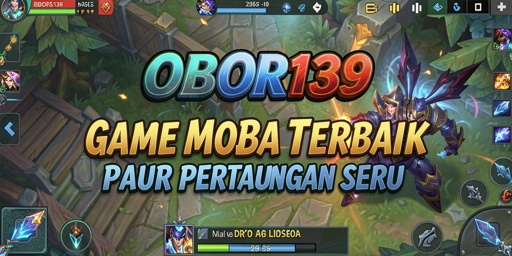 Tangkapan layar utama OBOR138 menampilkan pertempuran seru antar karakter di arena.