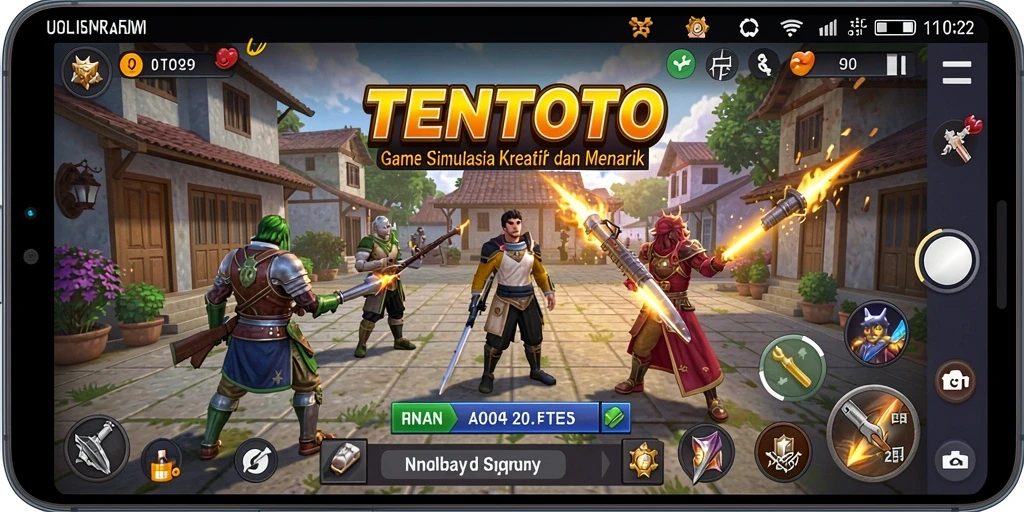 Tampilan menarik dari gameplay TENTOTO dalam dunia simulasi.