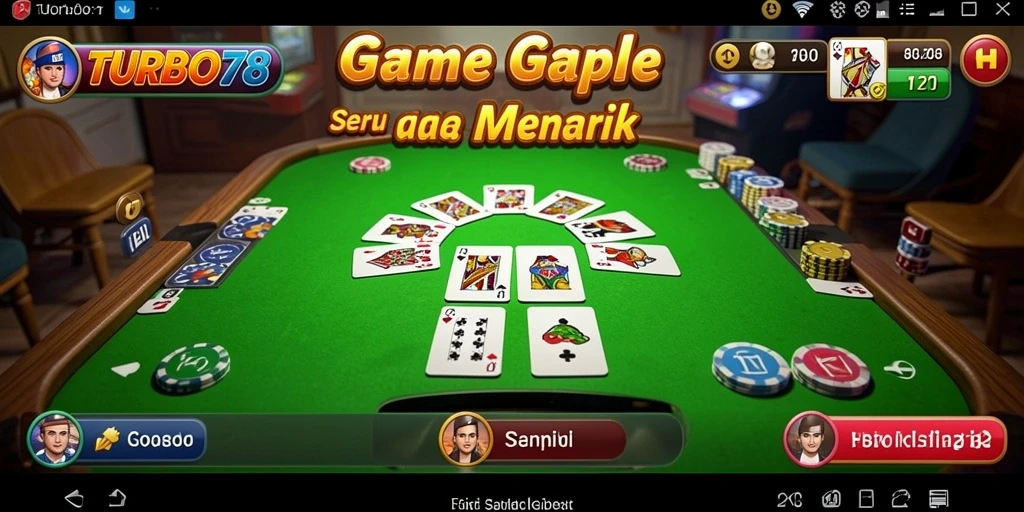 Tampilan permainan Gaple yang seru dan interaktif.