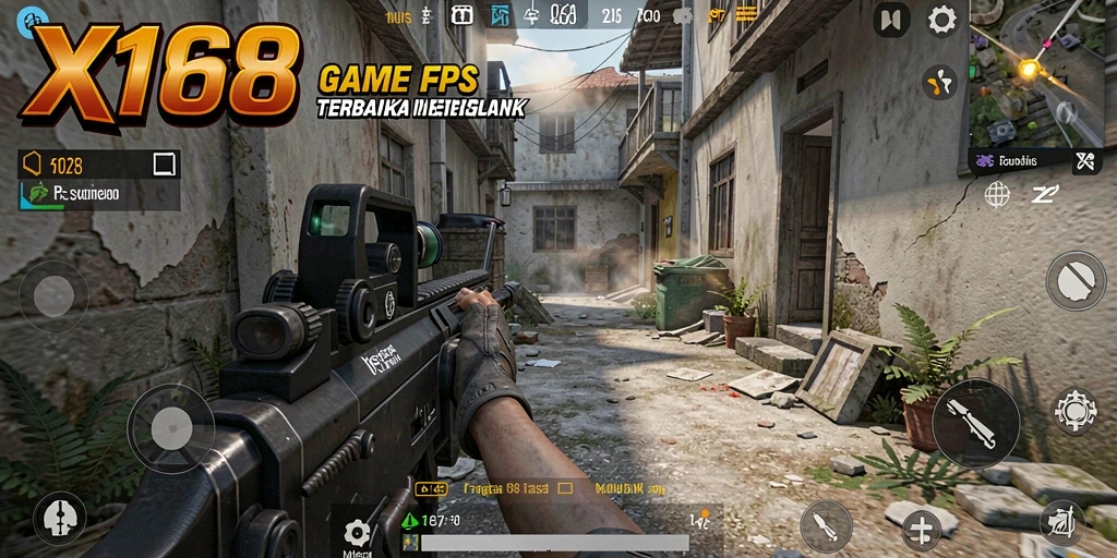 Gameplay X168 yang penuh aksi dan menegangkan di medan perang.