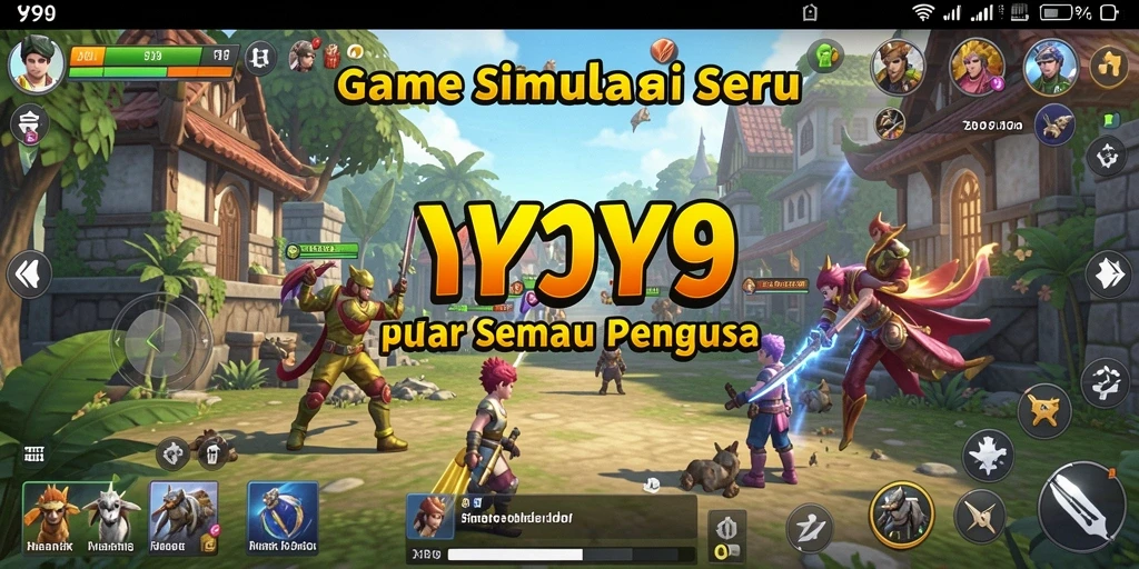 Screenshot gameplay Y89 menampilkan berbagai fitur simulasi yang menarik.